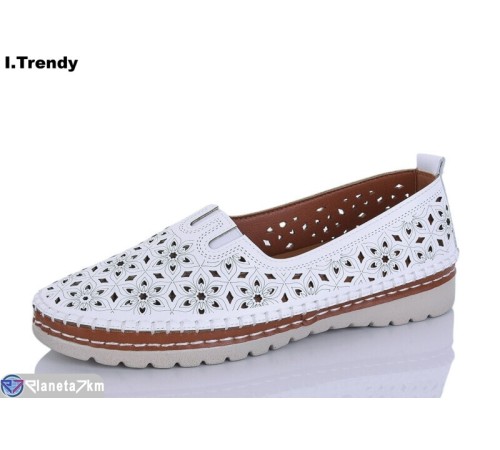 Туфлі жіночі на літо (8 пар р.37-42) білий  "Trendy"