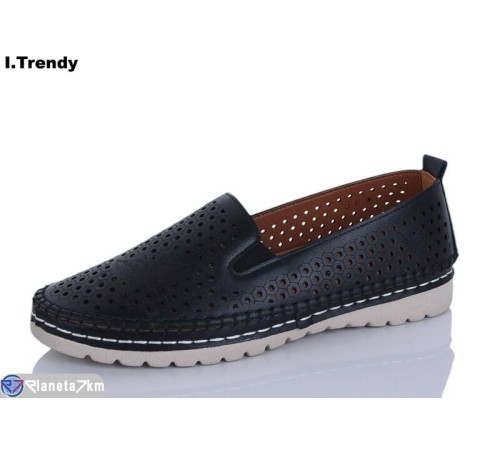 Туфлі жіночі на літо (8 пар р.37-42) чорний  "Trendy"