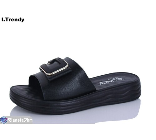 Шлепки жіночі на літо (8 пар р.36-41) чорний  "Trendy"