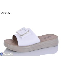 Шлепки жіночі на літо (8 пар р.36-41) білий  "Trendy"