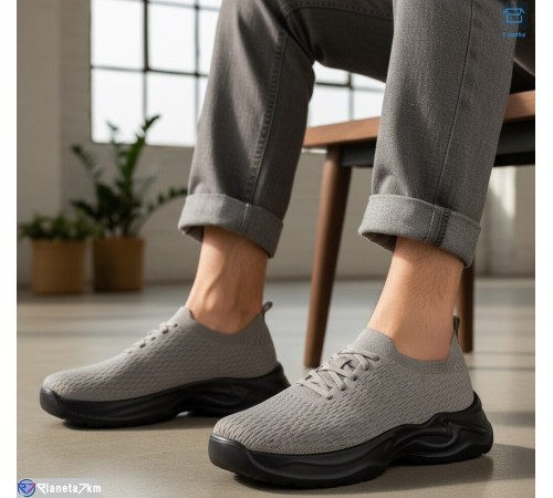 Кросівки чоловічі на літо (8 пар р.40-45) сірий  "KULIBABA"