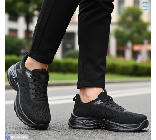 Кросівки чоловічі на літо (8 пар р.40-45) чорний  "KULIBABA"