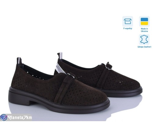 Туфлі жіночі на літо (6 пар р.36-40) коричневий  "Linda"