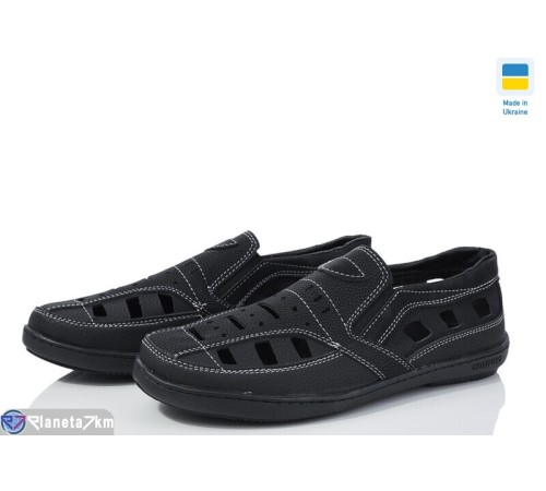 Туфлі чоловічі на літо (8 пар р.40-45) чорний  "OLLA"