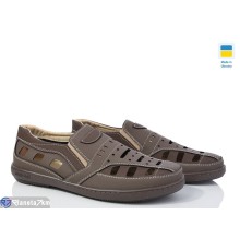 Туфлі чоловічі на літо (8 пар р.40-45) коричневий  "OLLA"