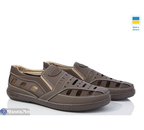 Туфлі чоловічі на літо (8 пар р.40-45) коричневий  "OLLA"