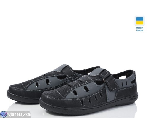 Туфлі чоловічі на літо (8 пар р.40-45) чорний  "OLLA"