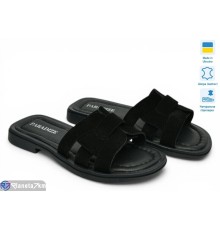 Шлепки жіночі на літо (6 пар р.36-40) чорний  "TIMUS-OPT"