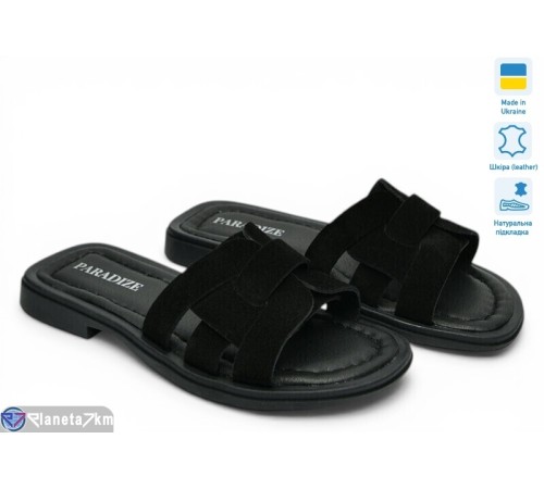 Шлепки жіночі на літо (6 пар р.36-40) чорний  "TIMUS-OPT"