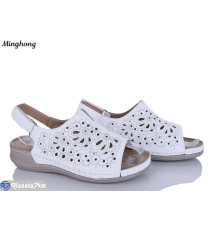 Босоніжки жіночі на літо (8 пар р.37-42) білий  "HORSE"