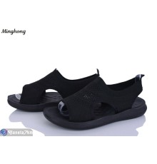 Босоніжки жіночі на літо (8 пар р.36-41) чорний  "HORSE"