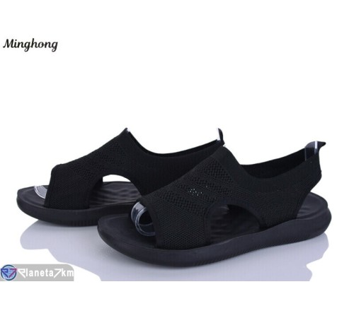 Босоніжки жіночі на літо (8 пар р.36-41) чорний  "HORSE"