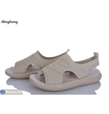 Босоніжки жіночі на літо (8 пар р.36-41) бежевий  "HORSE"