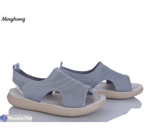 Босоніжки жіночі на літо (8 пар р.36-41) сірий  "HORSE"