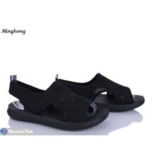 Босоніжки жіночі на літо (8 пар р.36-41) чорний  "HORSE"