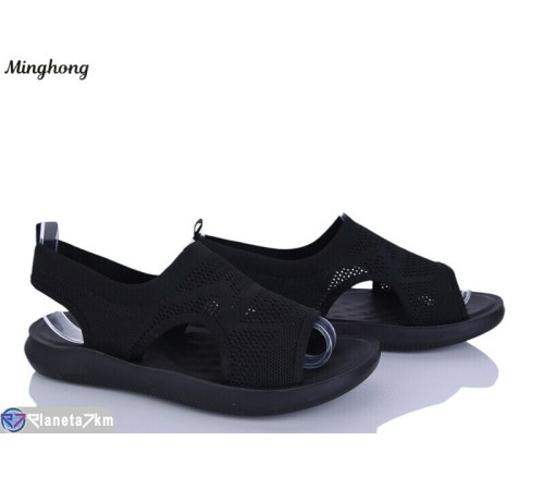 Босоніжки жіночі на літо (8 пар р.36-41) чорний  "HORSE"