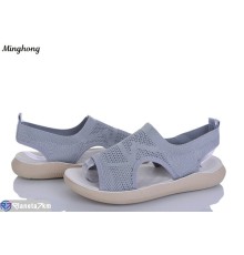 Босоніжки жіночі на літо (8 пар р.36-41) сірий  "HORSE"