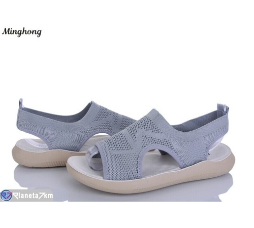 Босоніжки жіночі на літо (8 пар р.36-41) сірий  "HORSE"