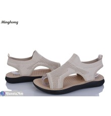 Босоніжки жіночі на літо (8 пар р.37-42) бежевий  "HORSE"