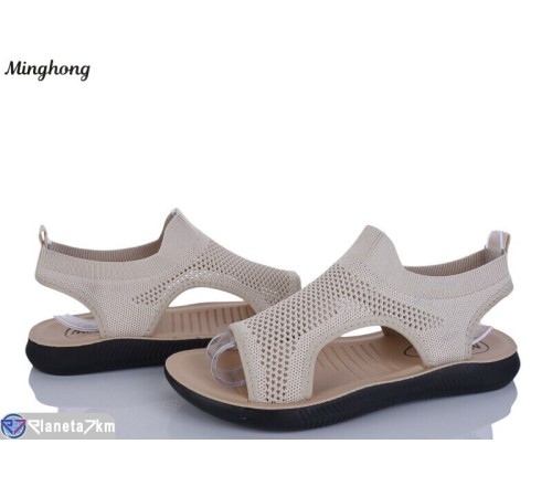 Босоніжки жіночі на літо (8 пар р.37-42) бежевий  "HORSE"