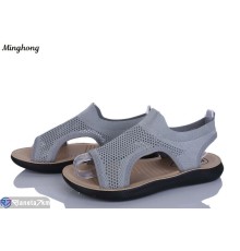 Босоніжки жіночі на літо (8 пар р.37-42) сірий  "HORSE"