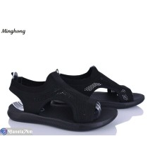 Босоніжки жіночі на літо (8 пар р.40-43) чорний  "HORSE"