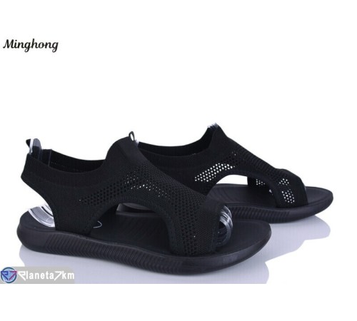 Босоніжки жіночі на літо (8 пар р.40-43) чорний  "HORSE"