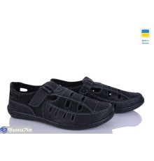Туфлі чоловічі на літо (8 пар р.40-45) чорний  "OLLA"