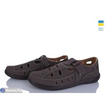 Туфлі чоловічі на літо (8 пар р.40-45) коричневий  "OLLA"