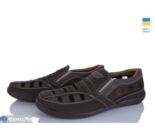 Туфлі чоловічі на літо (8 пар р.40-45) коричневий  "OLLA"