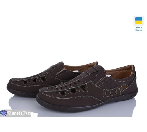 Туфлі чоловічі на літо (8 пар р.40-45) коричневий  "OLLA"