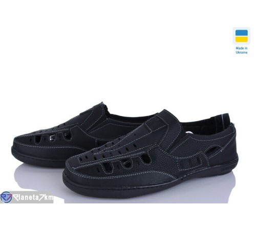 Туфлі чоловічі на літо (8 пар р.40-45) чорний  "OLLA"