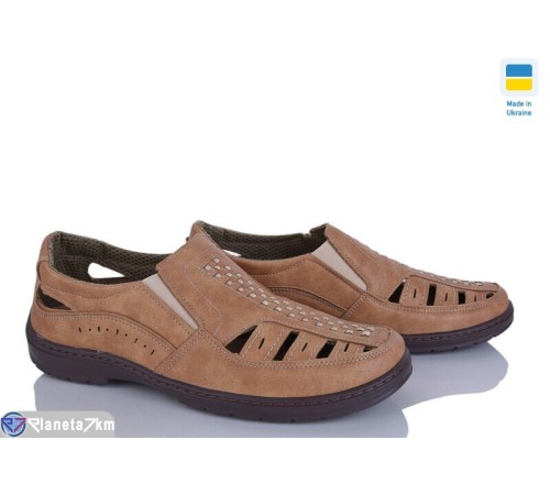 Туфлі чоловічі на літо (8 пар р.40-45) бежевий  "OLLA"