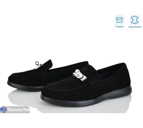 Туфлі жіночі на весну/осінь (6 пар р.36-40) чорний  "Linda"