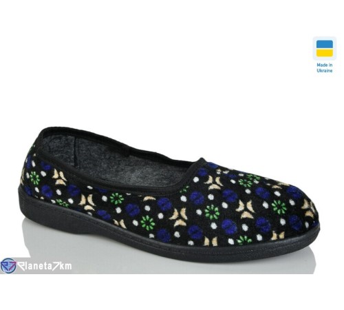 Тапки жіночі на весну/осінь (7 пар р.36-42) чорний  "Korka"