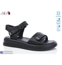 Босоніжки жіночі на літо (8 пар р.36-41) чорний  "Aba"