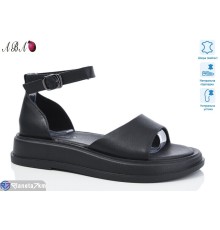 Босоніжки жіночі на літо (8 пар р.36-41) чорний  "Aba"