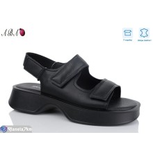 Босоніжки жіночі на літо (8 пар р.36-41) чорний  "Aba"