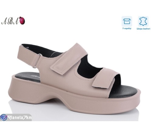 Босоніжки жіночі на літо (8 пар р.36-41) коричневий  "Aba"