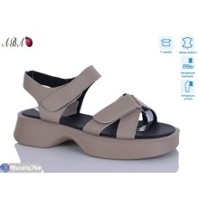 Босоніжки жіночі на літо (8 пар р.36-41) коричневий  "Aba"