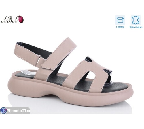 Босоніжки жіночі на літо (8 пар р.36-41) коричневий  "Aba"