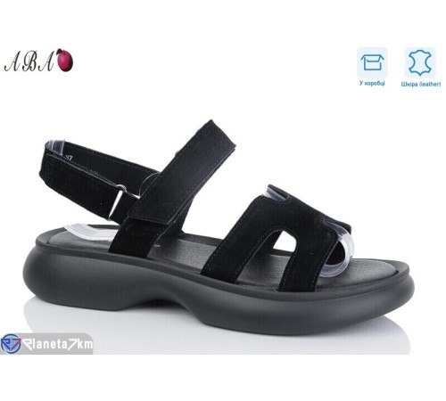 Босоніжки жіночі на літо (8 пар р.36-41) чорний  "Aba"