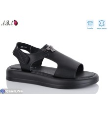 Босоніжки жіночі на літо (8 пар р.36-41) чорний  "Aba"