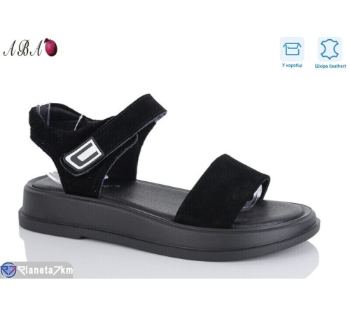 Босоніжки жіночі на літо (8 пар р.36-41) чорний  "Aba"