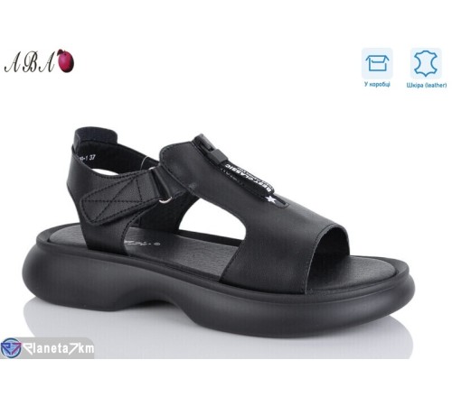 Босоніжки жіночі на літо (8 пар р.36-41) чорний  "Aba"