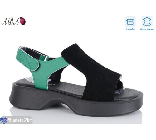 Босоніжки жіночі на літо (8 пар р.36-41) чорний  "Aba"