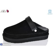 Шлепки жіночі на літо (8 пар р.36-40) чорний  "Aba"