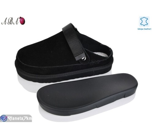 Шлепки жіночі на літо (8 пар р.36-40) чорний  "Aba"