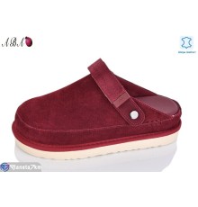 Шлепки жіночі на літо (8 пар р.36-40) бордовий  "Aba"