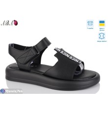 Босоніжки жіночі на літо (8 пар р.36-41) чорний  "Aba"